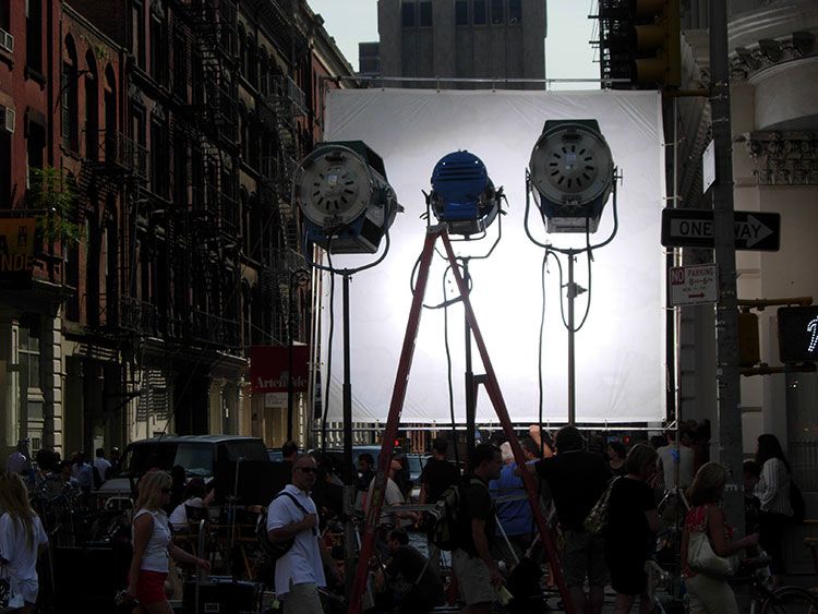 Jochen Brennecke Photography chaos of movie making the can do people New York